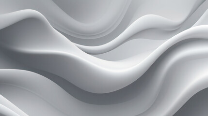 Obraz premium Ethereal Elegance, Abstract 3D Background in Shades of White and Grey.