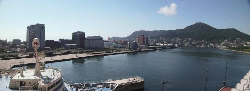 view of port and city