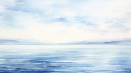 World Water Day Concept Nature-Inspired Illustration in Soft Pastels, Professional Presentation Background with Earthy Tones Sea, and Sky, Space for Adding Text