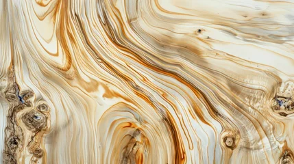Zelfklevend Fotobehang Close-up wood texture background. © Fayrin