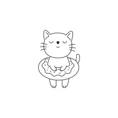 Fototapeta premium cute paint coloring set cute