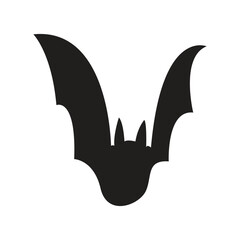 
vector logo with image of a black bat