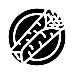 gyro wrap greek cuisine glyph icon vector. gyro wrap greek cuisine sign. isolated symbol illustration