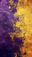 Obraz na płótnie Canvas Grunge Background Texture in the Style Deep Purple and Golden Yellow - Amazing Grunge Wallpaper created with Generative AI Technology