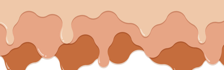 フレーム素材_垂れたチョコレート