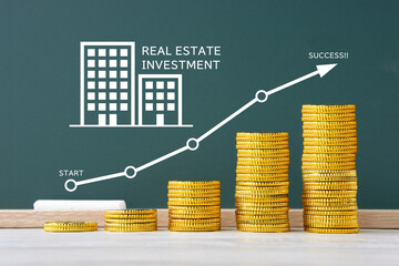 不動産投資でお金を増やすイメージ