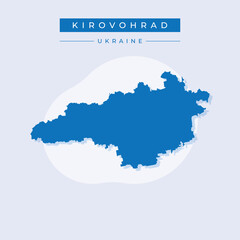 Vector illustration vector of Kirovohrad map Ukraine