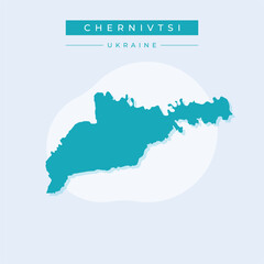 Vector illustration vector of Chernivtsi map Ukraine