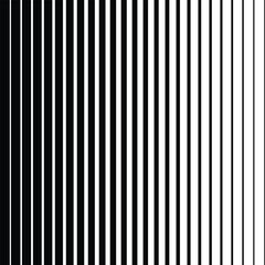 abstract monochrome geometric black thin to thick vertical line pattern. - obrazy, fototapety, plakaty