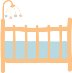 Obraz na płótnie Canvas Hand drawn baby element for baby shower invitation