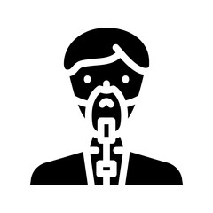 oxygen mask face glyph icon vector. oxygen mask face sign. isolated symbol illustration