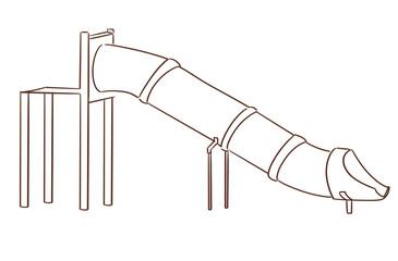 kid stuff_playground_Plastic slider_vector