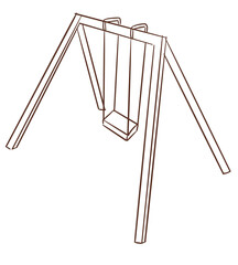 kid stuff_playground_playground swing _vector