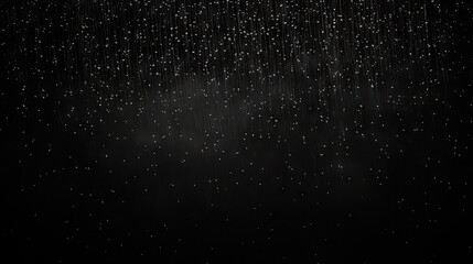 Falling rain down On Black Background. rainy on blac - obrazy, fototapety, plakaty