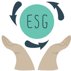 Obraz premium ESG, sustainability and renewable energy concept.