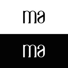 MA, MA set , M A design, M A letter, M A logo, M A, MA letter, MA logo, MA monogram, MA letter logo set,  graphic, icon, identity, industry, initial, letter, line, linked, logo, logos, logotype, manag