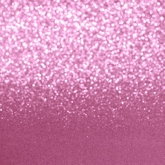 Sparkling glittering blurred defocused foil paper bokeh background, festive pink shiny abstract backdrop for Valentine day, February 14 celebration