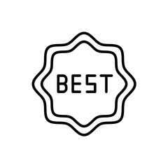 Best product outline icons, minimalist vector illustration ,simple transparent graphic element .Isolated on white background