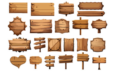 木製看板セットイラスト