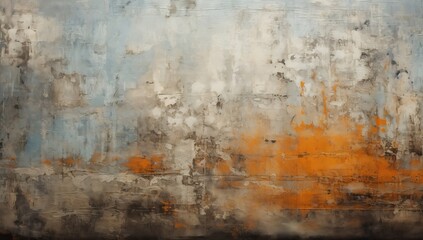 Obraz premium Vintage wall with cracked concrete texture, showcasing the beauty of weathered surfaces.
