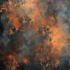 Grunge Background Texture in the Style Rust Orange and Dark Grey - Amazing Grunge Wallpaper created with Generative AI Technology