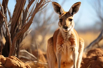 Foto op Canvas Red Kangaroo, Flinders Ranges National Park, South Australia © wendi