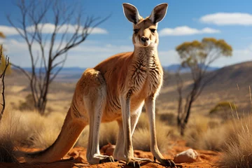 Fotobehang Red Kangaroo, Flinders Ranges National Park, South Australia © wendi