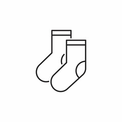 Socks icon in modern outline style design