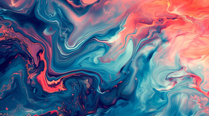 Blue colorful acid liquid abstract fluid background for cover, banner, poster decoration