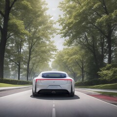 Fototapeta premium Electric car