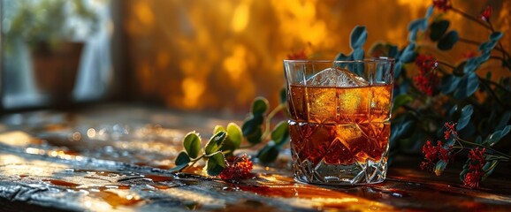 Irish Whiskey St Patricks Clover Glass, HD, Background Wallpaper, Desktop Wallpaper