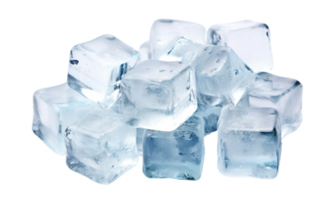 Icecubes Isolated on transparent background