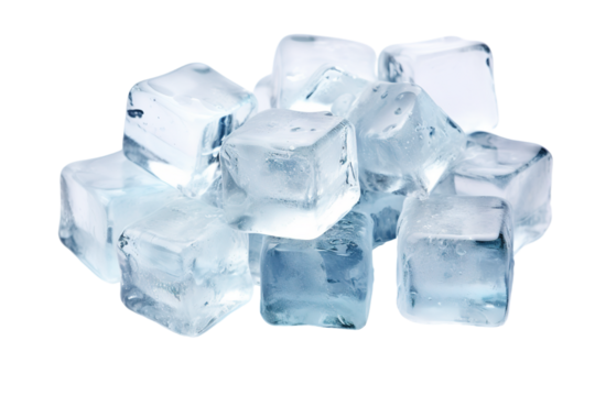 Icecubes Isolated on transparent background