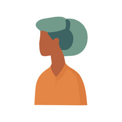 woman with blue hair