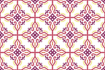 Fototapeta premium oriental pattern. White and purple background with Arabic ornaments. Pattern, background and wallpaper for your design. Textile ornament. Vector illustration.