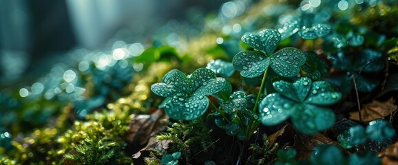 Natural Green Background Fresh Threeleaved, HD, Background Wallpaper, Desktop Wallpaper