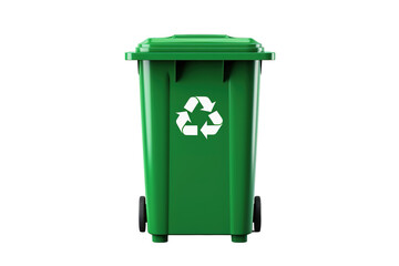 garbage container Isolated on transparent background