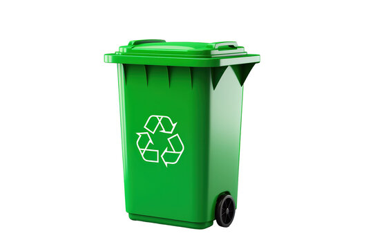 garbage container Isolated on transparent background