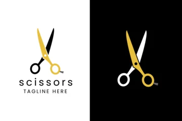 Fotobehang scissors logo icon design template © AinStory