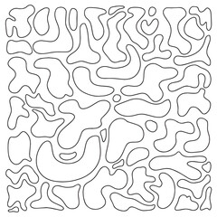 Organic liquid stains. Abstract spots. Vector illustration. 
