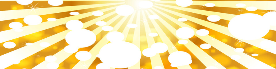 イエローゴールドの放物線状のキラキラした光背景
