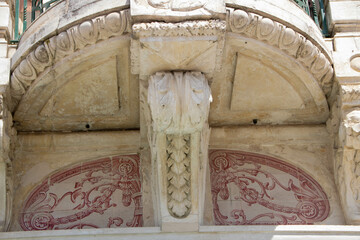 beautiful art nouveau architecture in the cenetr of Aveiro - 703755341