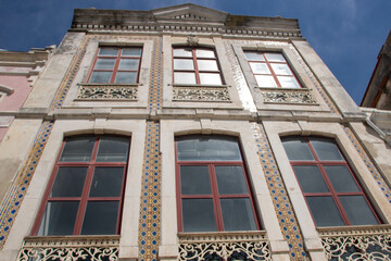 beautiful art nouveau architecture in the cenetr of Aveiro - 703755344