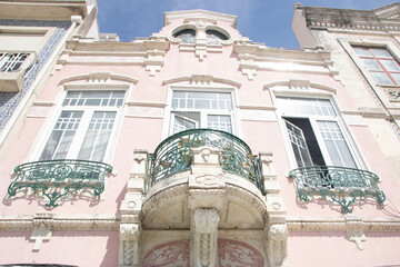 beautiful art nouveau architecture in the cenetr of Aveiro - 703755349
