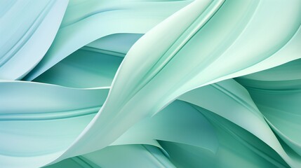 A Monstera leaf, seen up close, invites serenity with its calming color palette and graceful undulations
