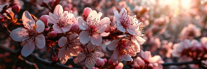 Spring Blossom May Flowers April Floral, Banner Image For Website, Background, Desktop Wallpaper - obrazy, fototapety, plakaty