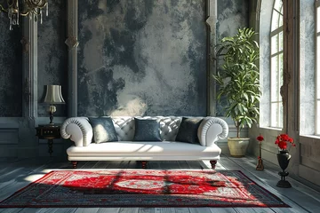 Fotobehang Stylish Interior Design Background. © Azar