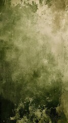 Grunge Background Texture in the Style Olive Green and Ivory - Amazing Grunge Wallpaper created with Generative AI Technology