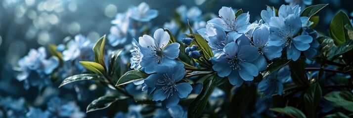 Sweet William Flowers Green Leaves Blue, Banner Image For Website, Background, Desktop Wallpaper