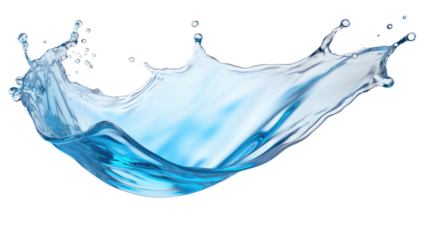 water liquid splash isolated on white background includes clipping path, transparent background